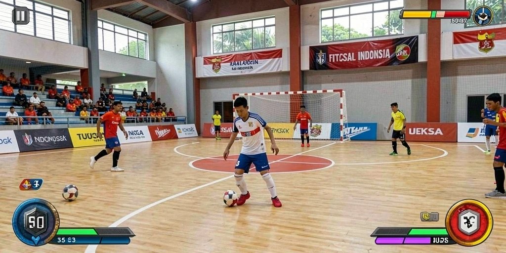 Tampilan menarik dari antarmuka permainan.