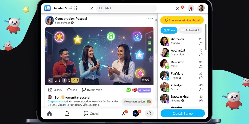 Tampilan karakter utama dalam suasana magis.