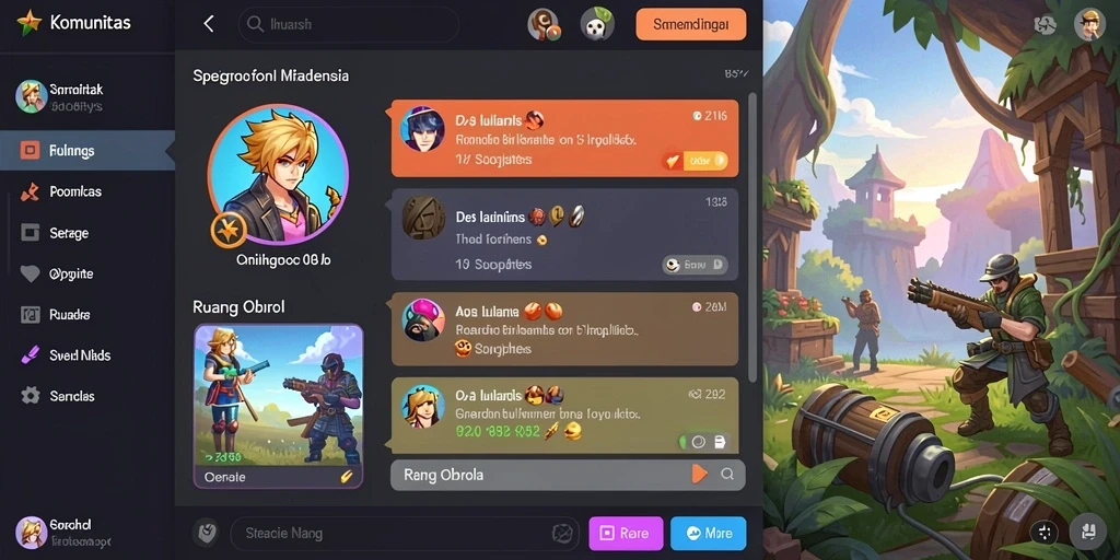 Tangkapan layar dari mini game yang menegangkan.