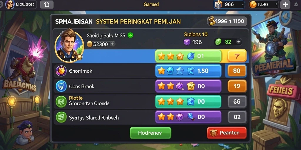 Menu utama aplikasi ANGKABET yang menarik.