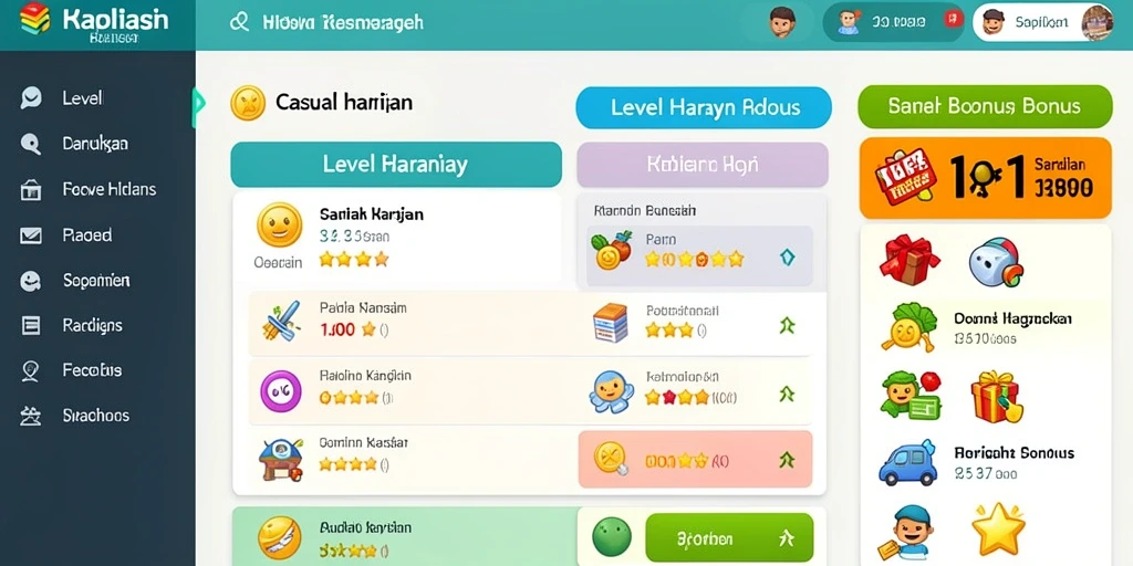 Tampilan antarmuka aplikasi yang user-friendly.