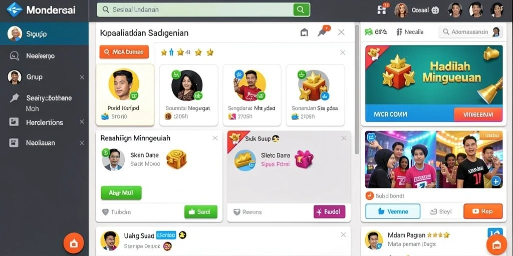 Antarmuka yang sederhana dan menarik.