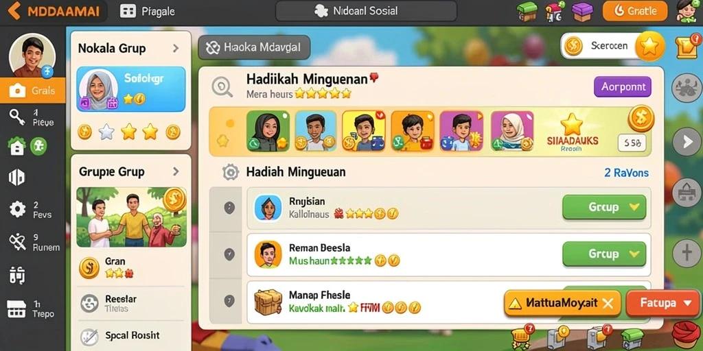Tampilan antarmuka yang intuitif dan menarik.