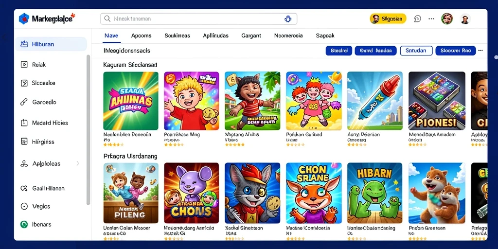 Antarmuka utama PETIRRP yang menarik.