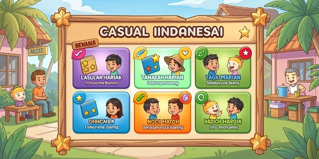 Tangkapan layar menampilkan antarmuka bermain yang menarik.