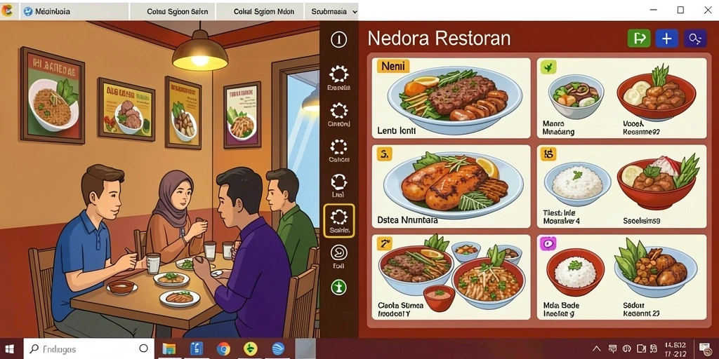 Tampilan antarmuka yang user-friendly.